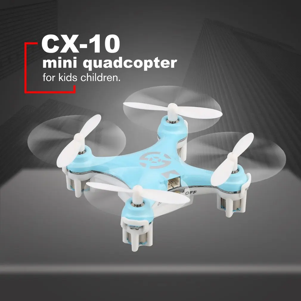 CX-10 мини Радиоуправляемый Дрон игрушки 2,4G 4CH 6 осевой светодиодный Радиоуправляемый квадрокоптер игрушечный вертолет Карманный Дрон со светодиодный светильник игрушки для детей детский подарок