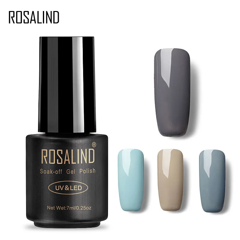 Гель-лак для ногтей ROSALIND Гибридный Отмачивание лака для ногтей Полупостоянный УФ-лак для ногтей все для маникюра Гель-лак