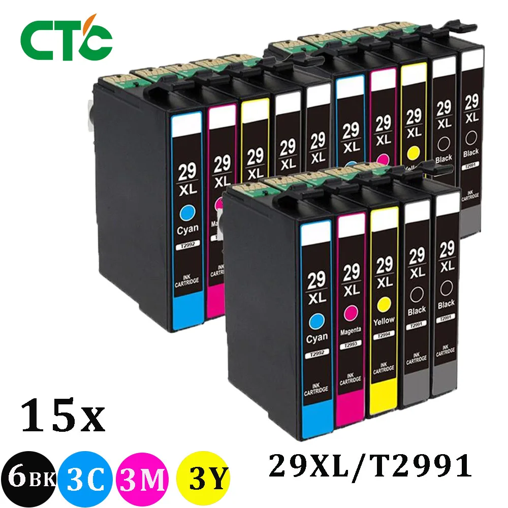 15 Pack Ink Cartridge Compatible for EPSON 2991 2996 29XL XP 235 335