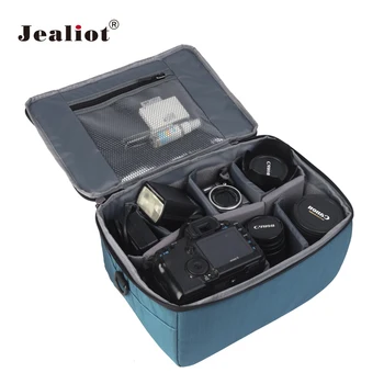 

Jealiot Universal DSLR Camera Accessories Bags shoulder Flash Inserts Compartments digital camera Storage bags waterproof case