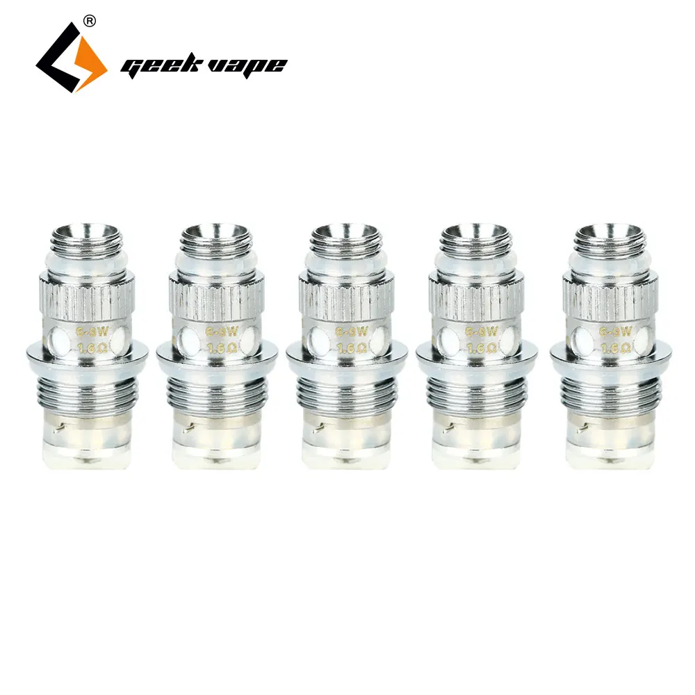 

Original 5pc Geekvape NS Coil for Flint Tank 1.6ohm/1.2ohm Coil Head & Food-grade Organic Cotton Ecig Coil for Flint Starter Kit