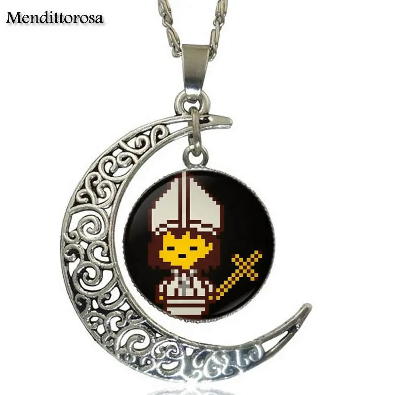 Винтажные Ювелирные изделия для видеоигр Undertale серебряное покрытие светящееся