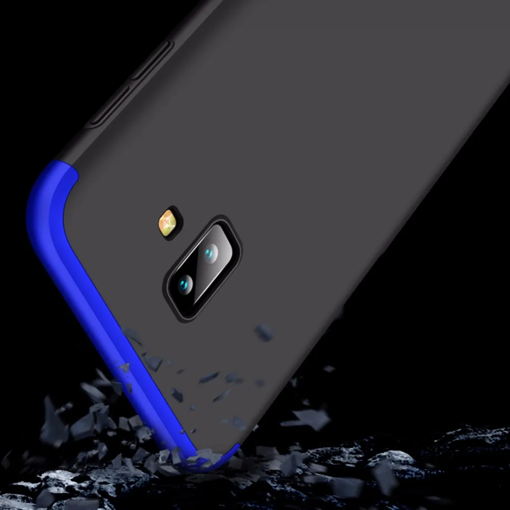 50 шт/партия 360 все включено щит популярный чехол для samsung Galaxy J4 plus/J4 Prime J6 plus/J6 Prime кожаный чехол