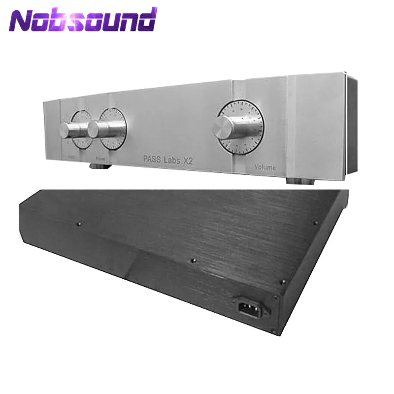 Nobsound предусилитель шасси DIY Алюминий чехол предусилитель корпус W430* H90* D308mm
