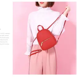 Новый Дизайнерский Модный женский рюкзак мини Soft Touch Multi-function Маленькая женская сумка через плечо кошелек для девочек