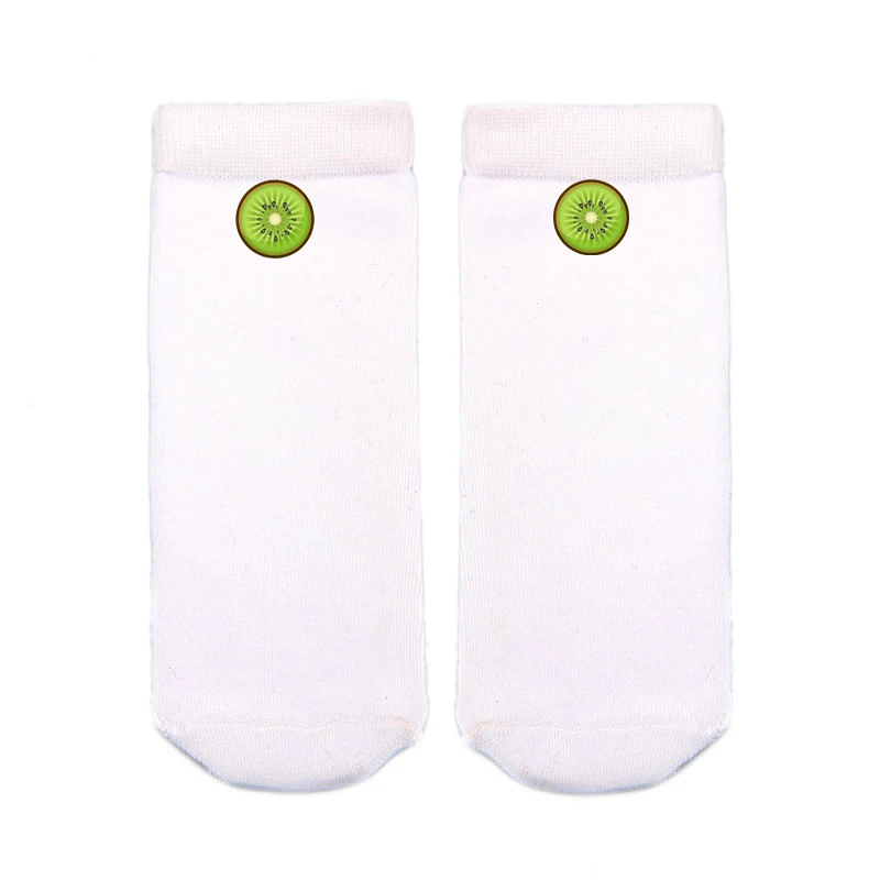 1 пара Модные Удобные мультфильм зеленый киви носки Прекрасный Для женщин мягкий полиэстер короткие на лето и весну носки
