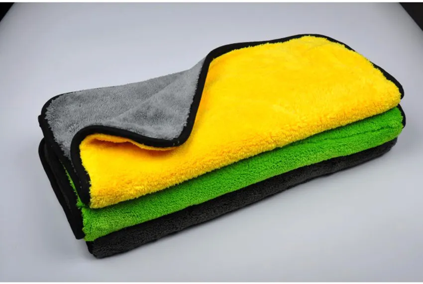 5Pcs 45cmx38cm High Quality Plush Microfiber Car Cleaning Cloth Car Care Microfibre Wax Polishing Detailing Towel