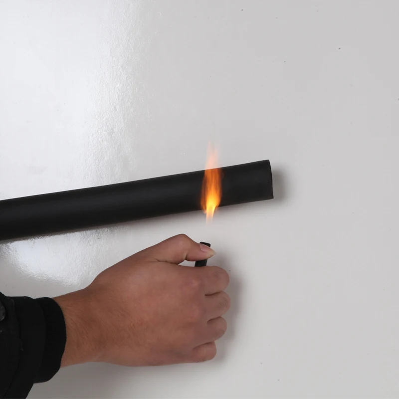 Sponge Rubber Pipe Thermal Insulation Tubular Pipeline Holder ID 6 10 13 16 20 25 32 40 50 63 75 90 110 x 7 9 15 20mm 1.6-1.8m pipe insulation sleeve