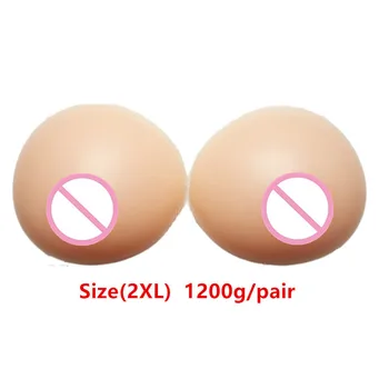 

1200g Cup DD Silicone Breast Forms Female Dress Fake Boobs Bust Forms Transsexual