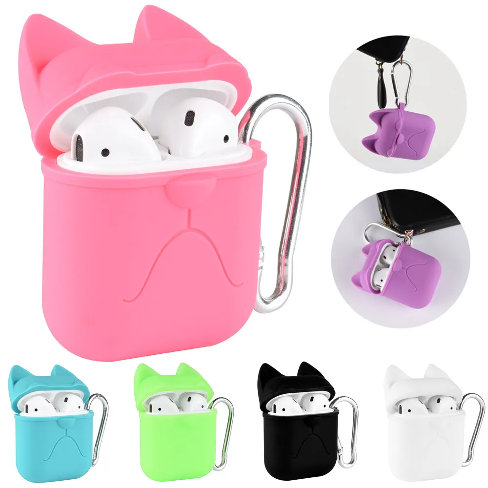 

Cat Shape Silicone Shockproof Waterproof Protective Cover Case For AirPods