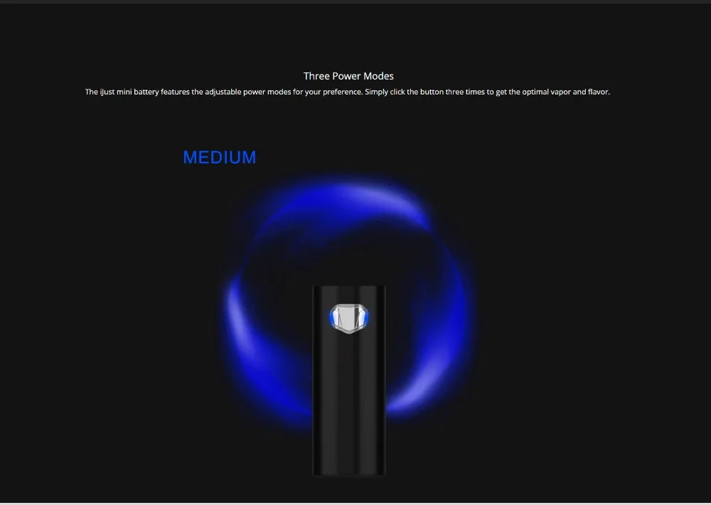 Original Eleaf iJust Mini Mod Battery 1100mAh 25W max E Cigarette Vape Pen Support iJust mini Atomizer Vaporizer 03 (6)