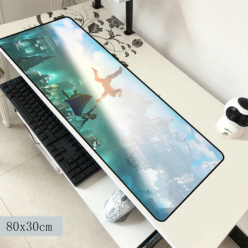 

bioshock mouse pad 800x300x2mm mats High-end Computer mouse mat gaming accessories locked edge mousepad keyboard games pc gamer