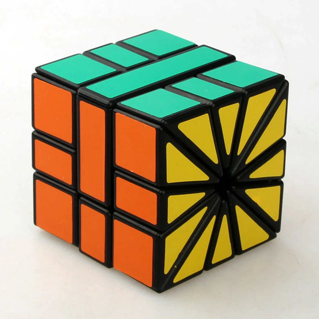 CubeTwist квадратный-2 SQ2 скоростной магический куб Пазлы 3X3X3 зеркальный куб Развивающие игрушки рождественские подарки для детей - Цвет: Black