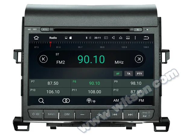 Best 9" Android 8.0 OS Car DVD GPS Radio for Toyota Alphard II 2008-2015 & Toyota Vellfire 2008-2015 with Full Video Output Support 3