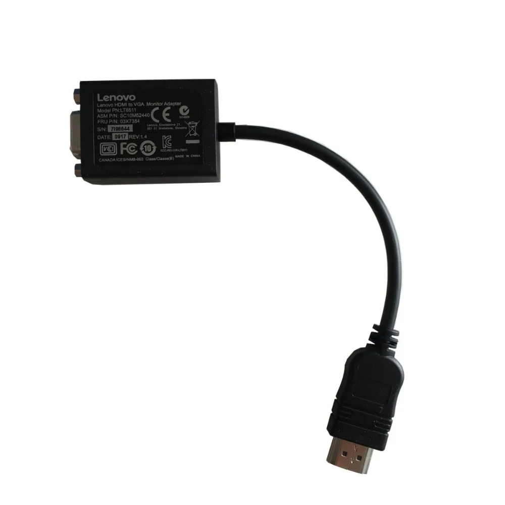 Новый оригинальный адаптер VGA для lenovo ThinkPad X1 Carbon thinkpad s1 T470 T480 HDMI Transfer