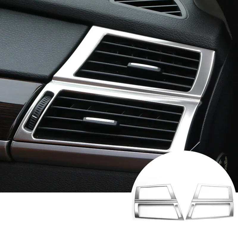 For BMW X5 E70 Interior Dashboard Side Air Vent Outlet Cover Trim 2008 2013 2pcs-in Interior ...