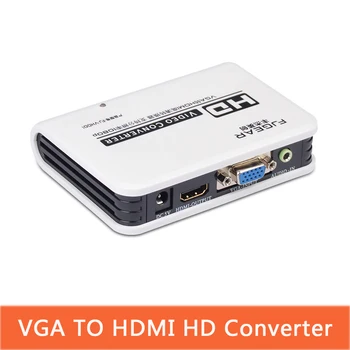 

VGA To Hdmi Video Converter with HDTV Converter Box Adapter With Cable For PC Laptop to HDTV Projector With Adapt FJ-VH001