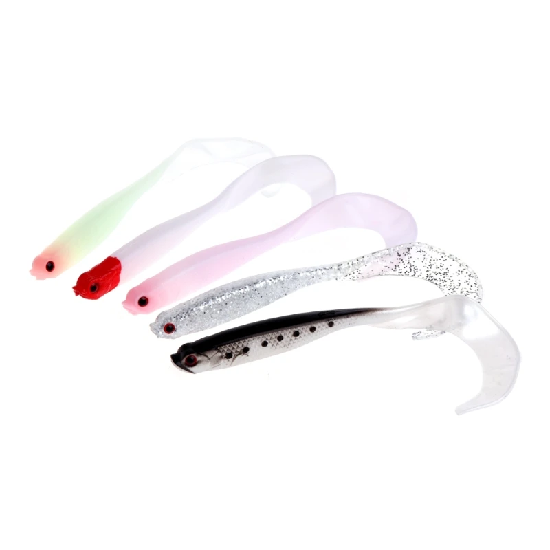 

New 12.5cm 5.5g Soft Fishing Lure Artificial Bait Swim Jig Head Tackle Saltwater