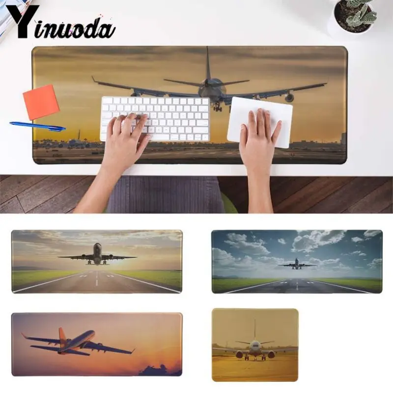 

Yinuoda Plane Airplane Flying at Sunset High Speed New Mousepad Size for 30x90cm and 40x90cm Gaming Mousepads