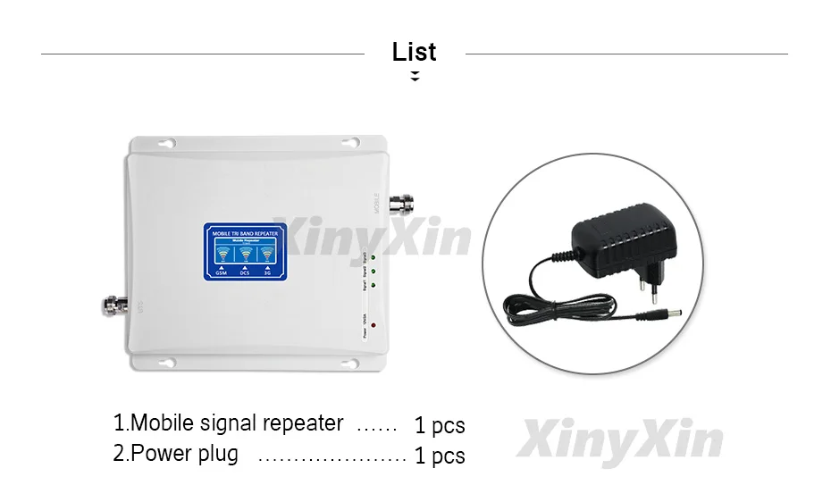 Мобильный усилитель сигнала 900 1800 2100 GSM DCS WCDMA LTE усилитель 2G 3g 4G сотовый ретранслятор усилитель Tri-Band 70 дБ