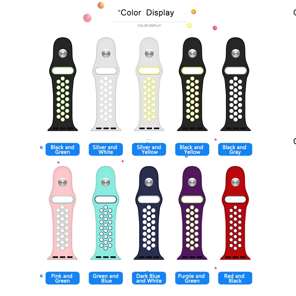 Ремешок силиконовый для Apple Watch Nike 38(40)/42(44) мм 4/3/2/1|Смарт-аксессуары| |