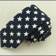 Белая пятиконечная звезда фон цвет темно-синий для холста печати галстук хан издание Классический дизайн узкие галстуки