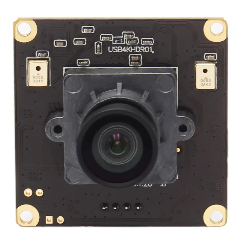 ELP 4K x 2K 30fps USB модуль камеры IMX317 цветной датчик WDR HD веб-камера с объективом 100 градусов без искажений
