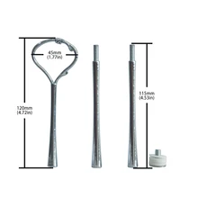Необычный вентилятор с серебряной металлической ручкой для свадьбы, дня рождения, 3 уровня, подставка для торта