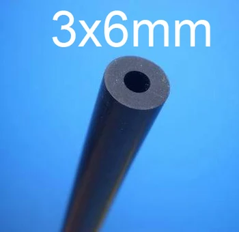 

3mm ID 6mm OD 3x6mm fluororubber tube,VITON rubber tube,Fluorine rubber hose Oil resistant solvent corrosion resistance pipe