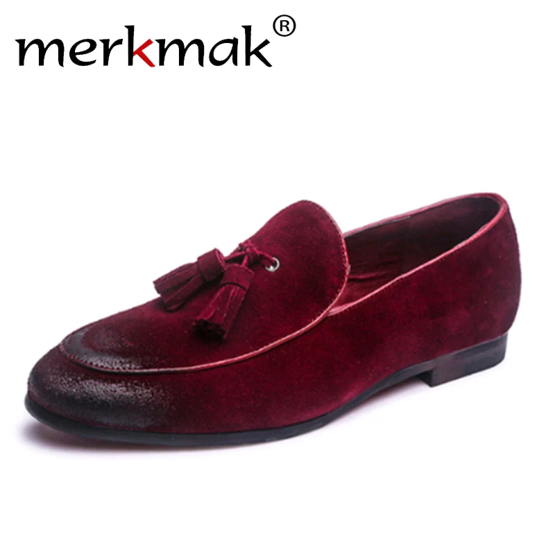 Merkmak 2018 Men's Fashion Soft Moccasins Suede Leather Dress Wedding Loafers Vintage Tassel Shoes Male Oxfords Driving Shoes Merkmak 2018 Men's Fashion Soft Moccasins Suede Leather Dress Wedding Loafers Vintage Tassel Shoes Male Oxfords Driving Shoes