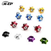 R-EP Universal Aluminum License Plate Bolts Screws with Gasket for Car Motorcycle 20pcs/Pack