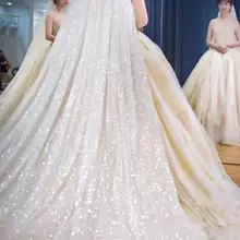 Роскошные Блестящие Блестки напыление 5 метров в длину 3 метра в ширину серебряные блестки свадебная вуаль свадебная часовня вуаль с гребнем