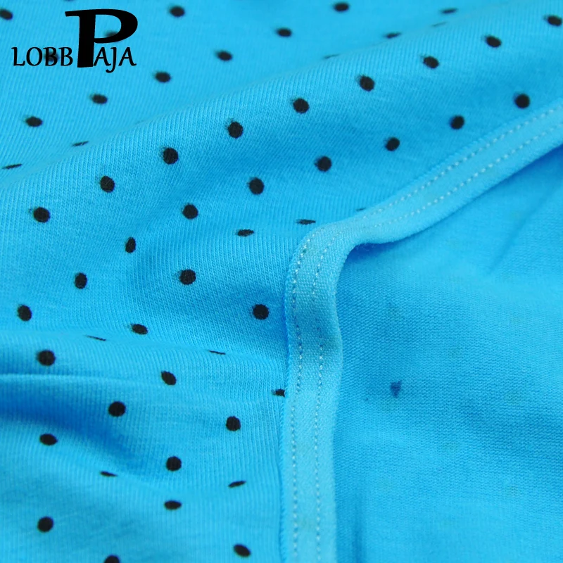 Женские хлопковые трусики LOBBPAJA в горошек 6 шт./партия|knickers lingerie|ladies knickerssexy panties |