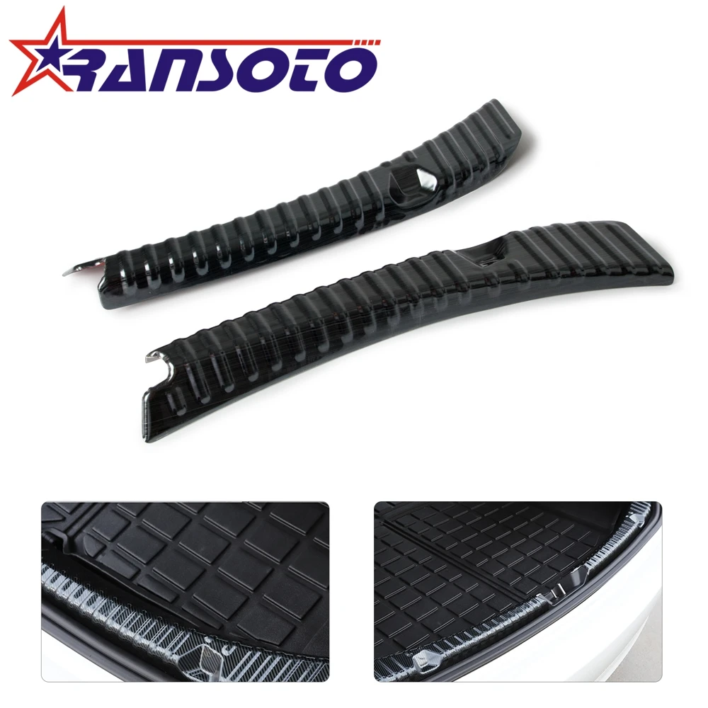 

Ransoto Rear Trunk Bumper Guard Protector for Tesla Model 3 2017 2018 2019