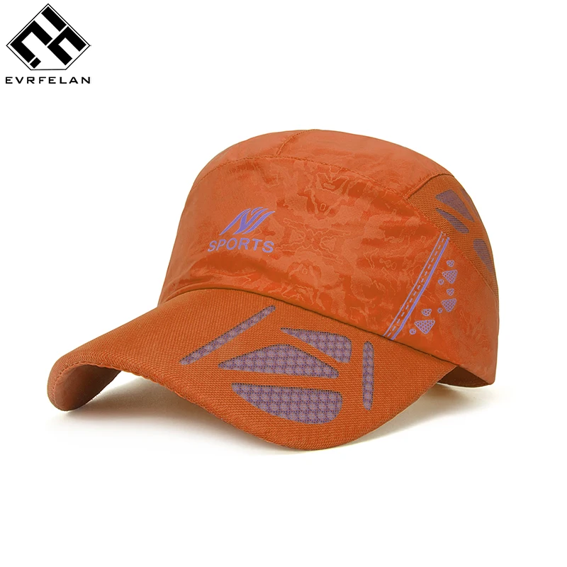 

Summer Baseball Cap Men Breathable Snapback Hat Quick Drying Hat Unisex Pour Color Sport Caps Women Wholesale