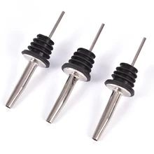 1 шт. нержавеющая сталь бутылка вина Pourer красное вино бутылка масла заглушка сопла черная бутылка Пробка кухонные принадлежности 11,3x3 см