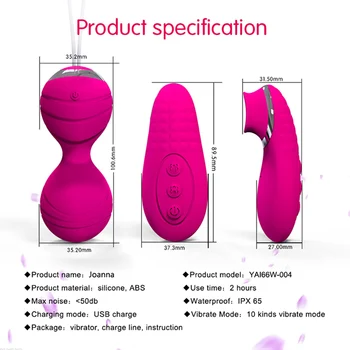 10 speed Vibrator Kegel Balls Rechargeable Vibrating eggs Silicone Ben Wa Ball Vaginal Tight Exercise Sex Toys for Women 5