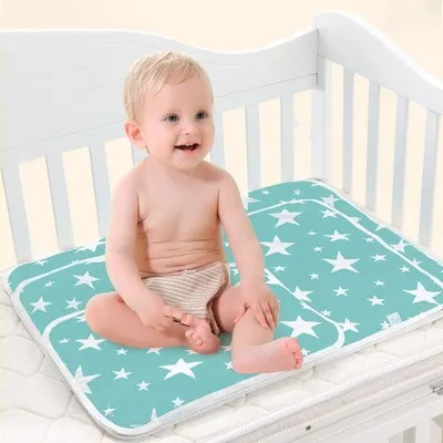 

1PC Baby Nappy Changing Pad Cotton Ecologic Diaper Changing Table Cartoon Baby Waterproof Mattress Bed Sheet Infant Mat Cover