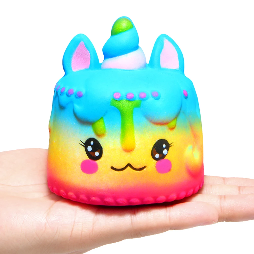 Kawaii Squishy Единорог мусс торт Радуга Squishies крем Ароматические замедлить рост детей