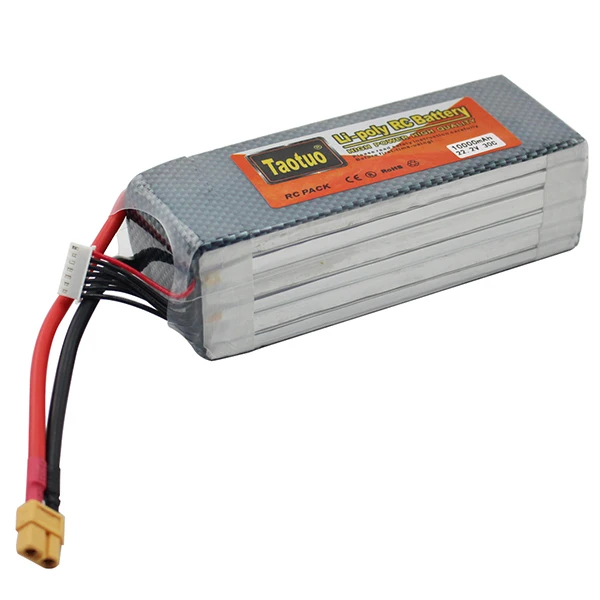 

Taotuo Drone Lipo Battery 22.2V 10000mAh 6S 30C XT60 For Rc FPV Helicopter Airplance Quadcopter Truck Boat Lithium  Bateria Lipo