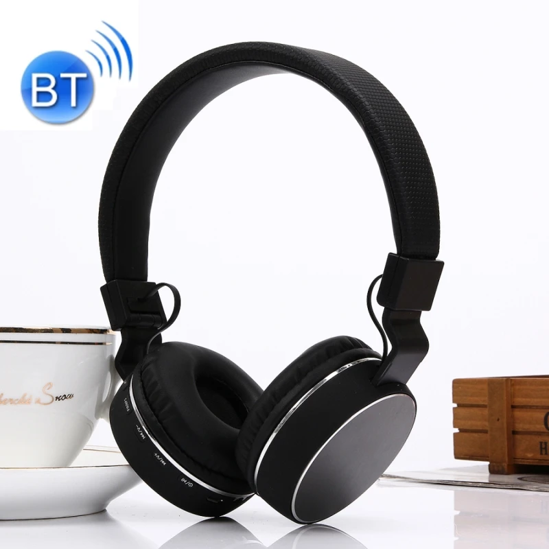 Goede Vouwen Draadloze Headset Sport Stereo Hoofdtelefoon mic handsfree Voor iPhone Samsung Xiaomi Smartphone met FM Functie