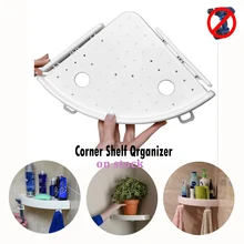 Bathroom Shelf Qrganizer Snap Up Corner Shelf Caddy Bathroom Plastic Corner Shelf Shower Storage Wall Holder