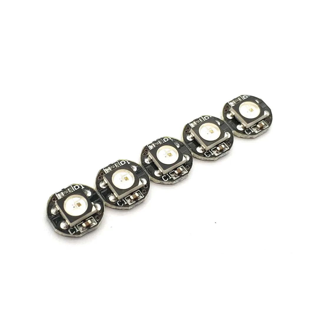 WS2812B WS2812 светодиодный чип 5050 SMD RGB DC5V с черной печатной платой радиатор 9 6 мм