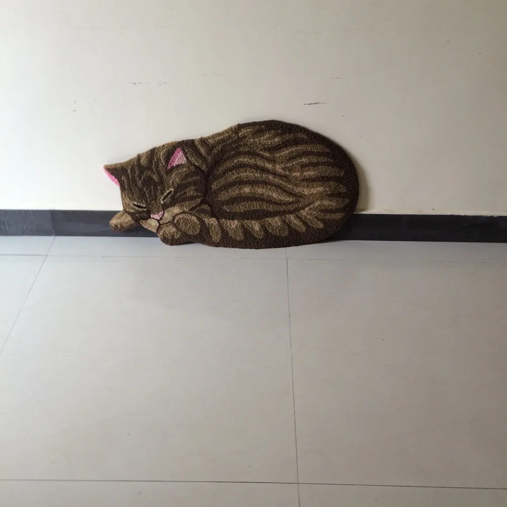 PAYSOTA Cute Sleeping Cat Carpet Children Bedroom Rug Stairs Mat PAYSOTA Cute Sleeping Cat Carpet Children Bedroom Rug Stairs Mat