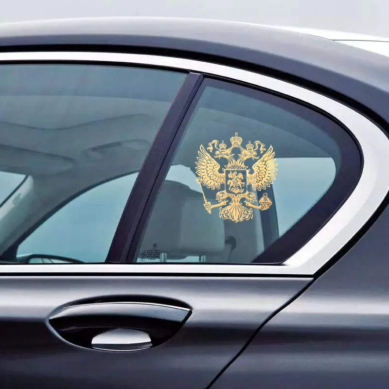 3D алюминиевый герб России автомобильная наклейка для BMW E46 E60 Ford focus 2 Kuga Mazda 3 cx 5 VW Polo