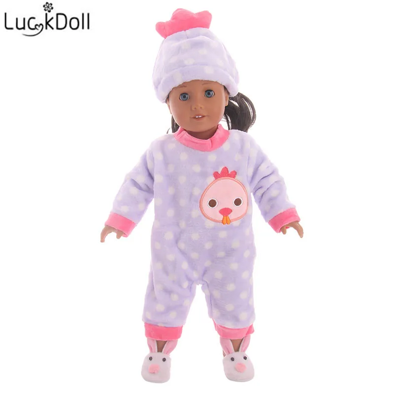 Luckdoll плюшевая кукла одежда один предмет + шапка размер 43 см Детская и 18 дюймовая