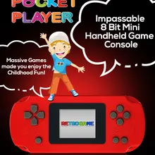 Портативная мини-портативная игровая консоль 8-Bit 2,0 дюймов цветной ЖК-дисплей для детей Рождественский подарок Ретро игровой плеер встроенный 268 игр
