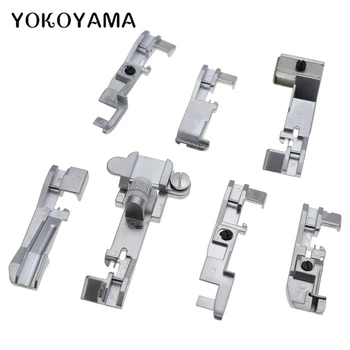 

YOKOYAMA 7Pcs/Set Overlock Presser Foot Sewing Machine Parts Multifunctional Presser Foot Home Manual Tool For Brother Singer