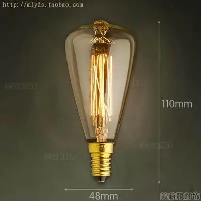 

2pcs 40W E14 Retro Lampada Edison Lamp Bulb Bombillas Vintage Light Ampoules Decoratives Incandescent Bulb