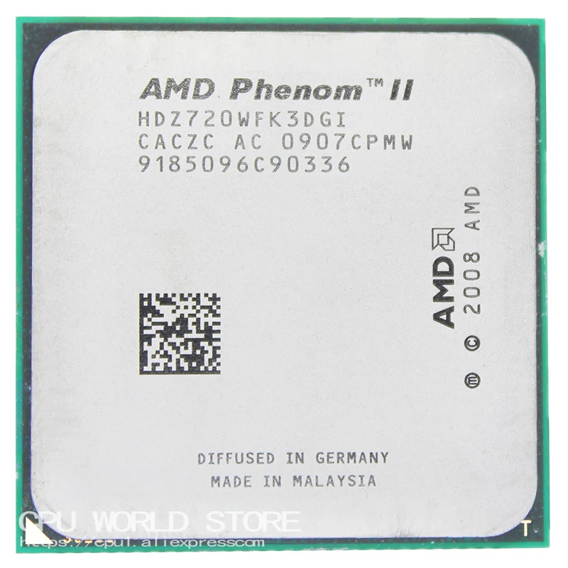 معالج Phenom II X3 720 الثلاثي النواة معالج وحدة المعالجة المركزية 2.8 Ghz/6 M/95 W/2000 GHz المقبس am3 am2 + 938 دبوس